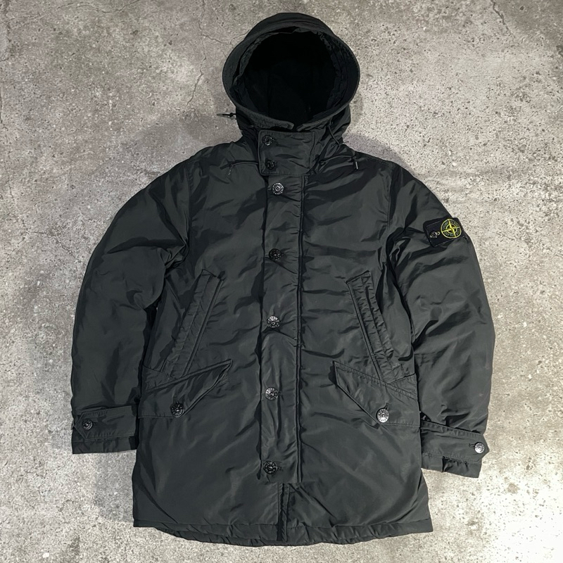Stone Island Microreps Down Jacket Black