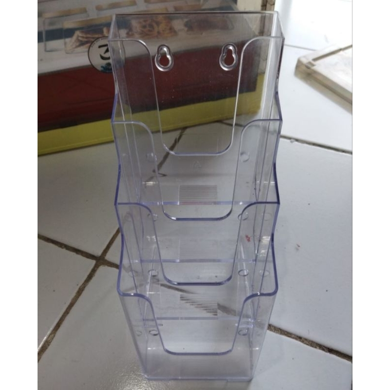 

SECOND • Odi Holder Brosur Portrait 4 Tingkat 1/3 A4 Preloved