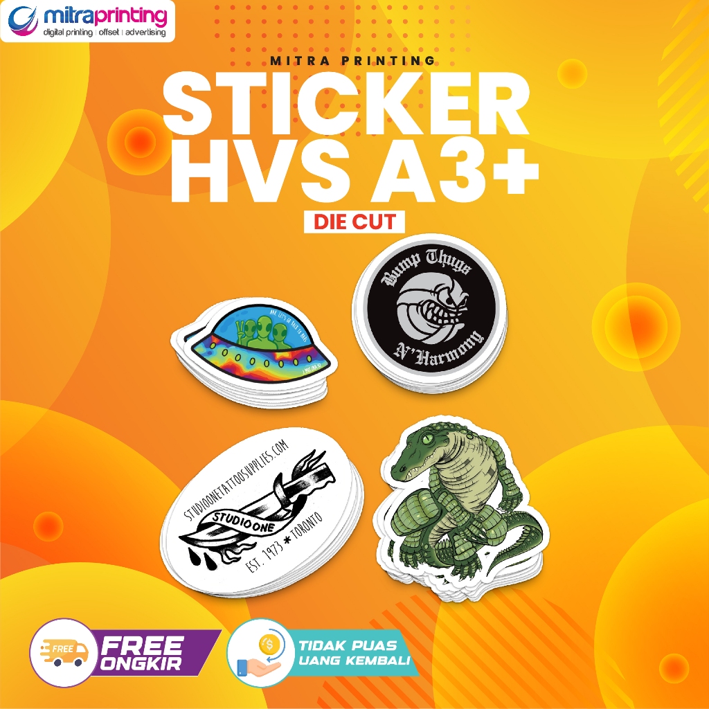 

Cetak Stiker HVS A3+ Kiss Cutting / Stiker Label Pengiriman Barang