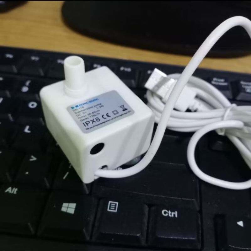 DH118 Pompa Air Celup Mini USB 5V 130L/H Aquascape Hidroponik Aquarium