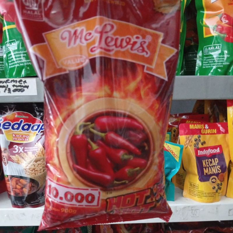 

Mc Lewis hot'n hot Chili sauce UK 900 gr