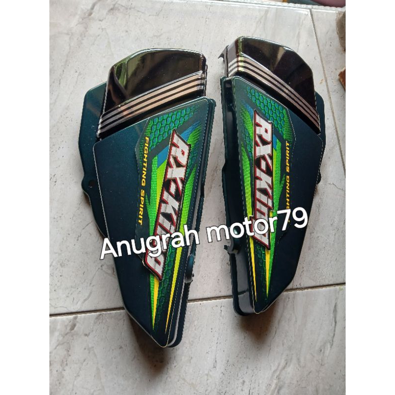 Cover box aki tutup aki rx king 2005 warna hijau botol