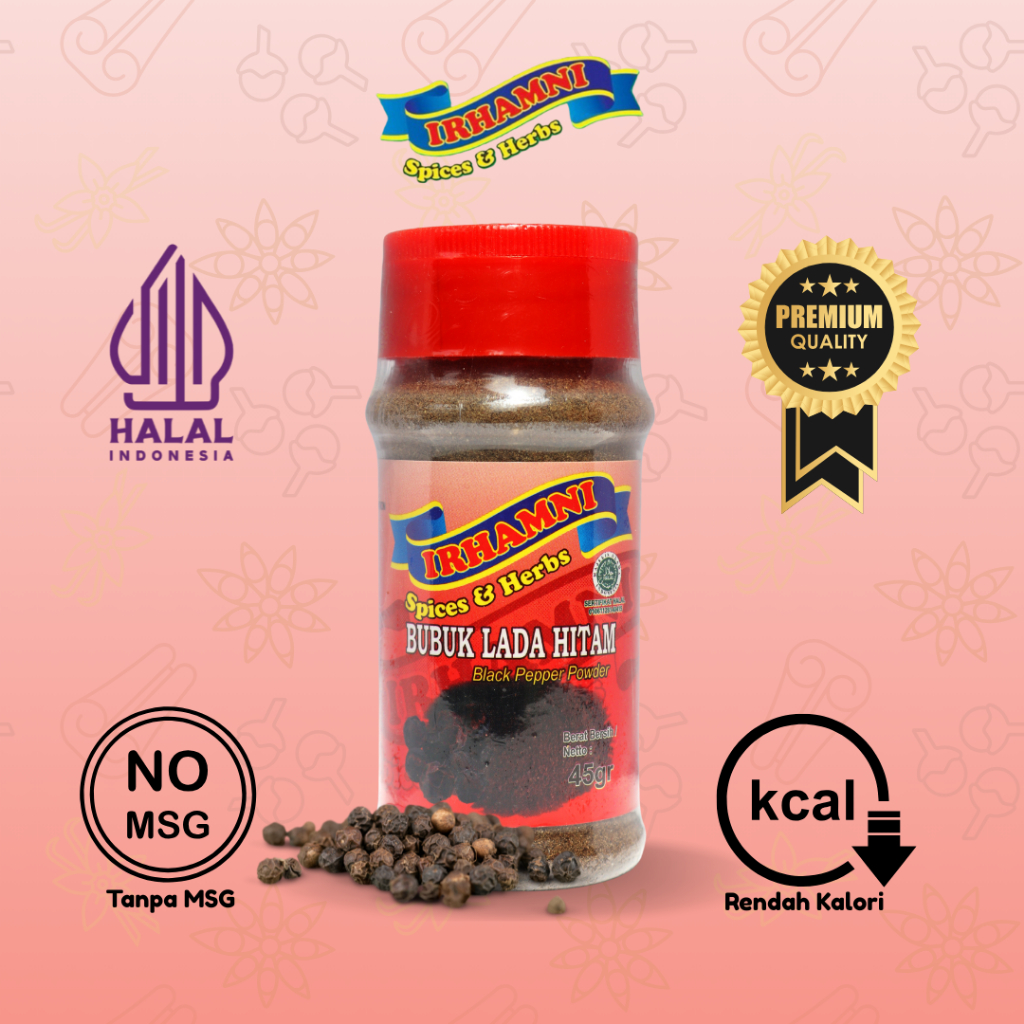 

Irhamni Black Pepper Powder / Bubuk Lada Hitam 45 gr
