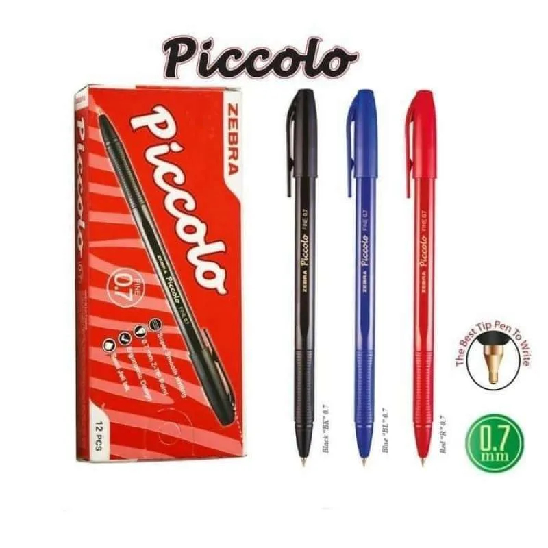 

Pulpen Zebra Piccolo Fine Semi Gel 0.7 mm - 1 lusin isi 12 pcs
