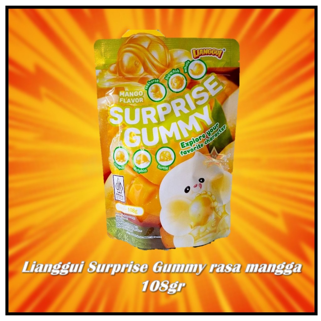 

Lianggui Surprise Gummy rasa mangga 108gr