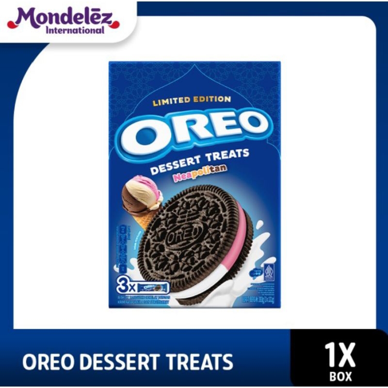 

Oreo Desserts Treats Neapolitan 131g - Biskuit / Snack / Camilan