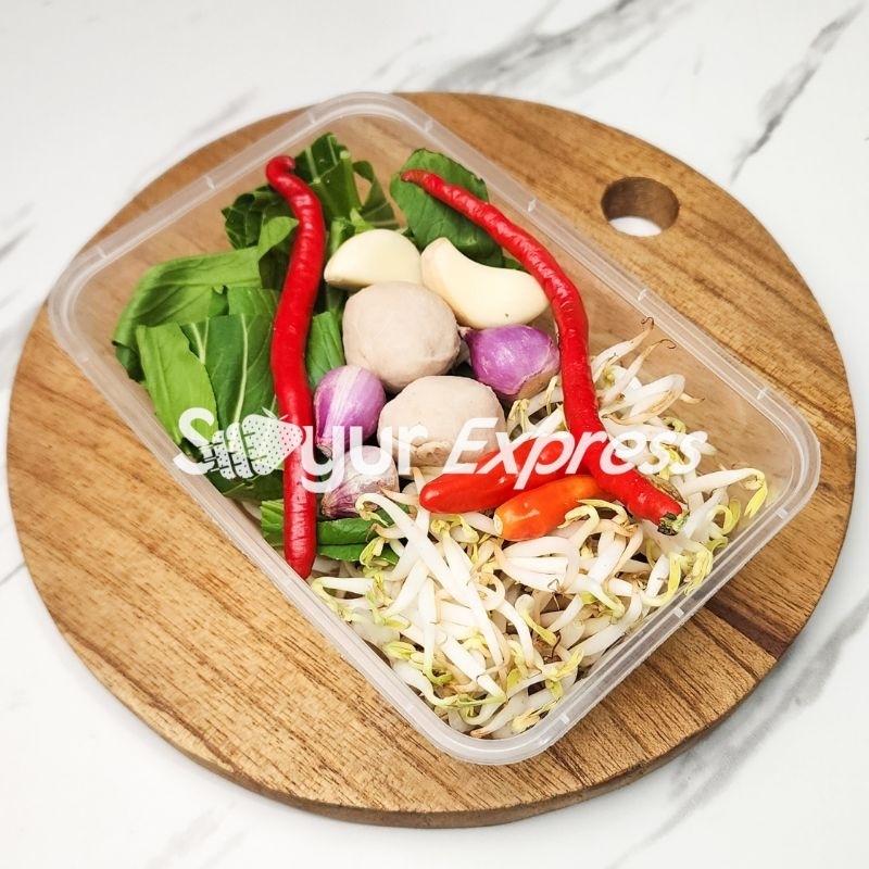 

KIRIM INSTAN Paket Foodprep Tumis Pakcoy Toge Bakso