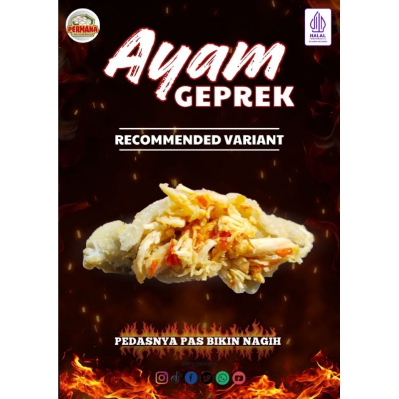 

Permana Cireng isi Premium Ayam Geprek