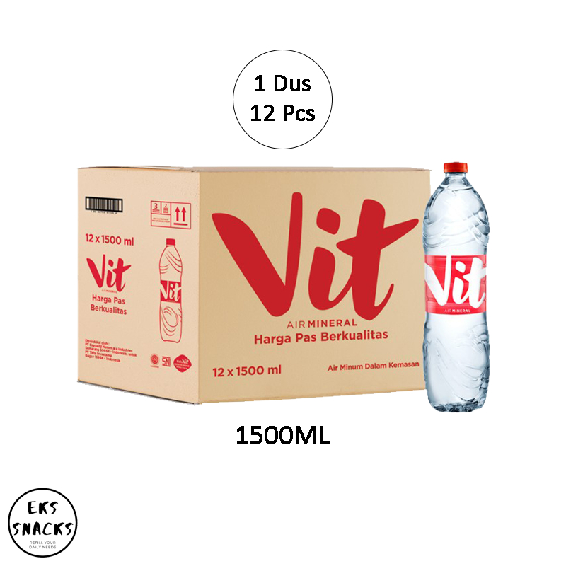 

Air Mineral VIT 1500ML 1500 ML Botol [1 Dus 12 Botol]