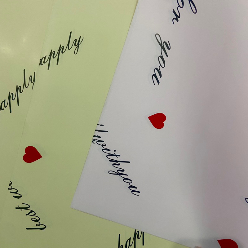 

Kertas Buket Bunga Happily Love Flower Wrapping Paper Cellophane