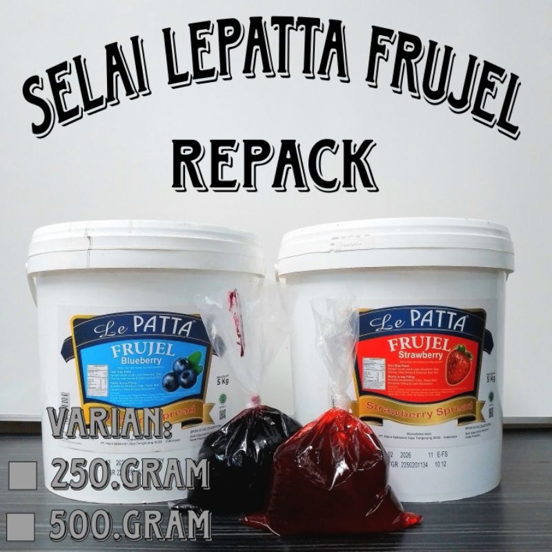 

Selai Lepatta Frujel Repack | 500gr | 250gr | [ Original ]