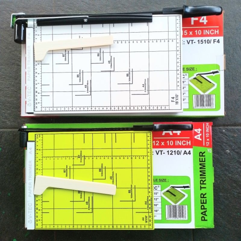 

Pemotong Kertas Paper Cutter V-TEC A4 & F4 ( Pak ) [ Original ]