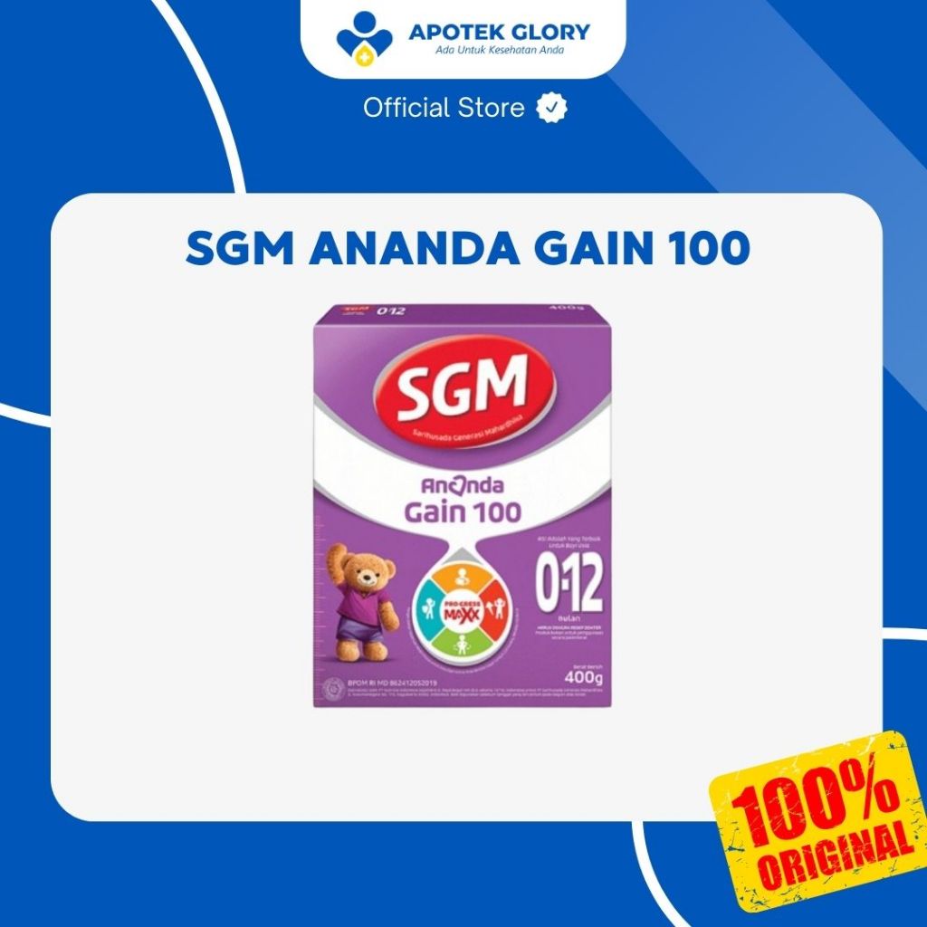SGM ANANDA GAIN 100 400 GRAM SUSU BAYI PENAMBAH BERAT BADAN 0-12 BULAN
