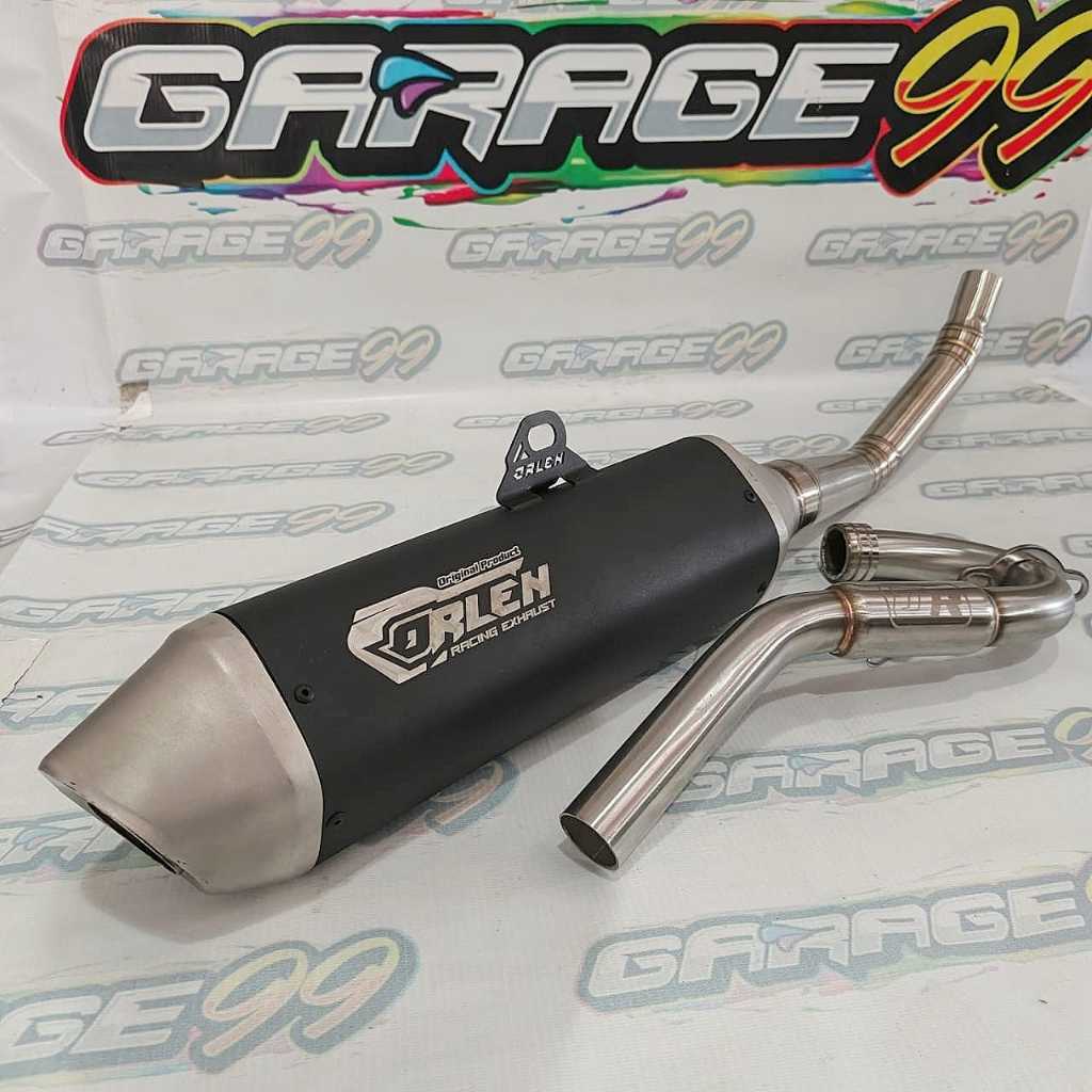 Knalpot Orlen Original KLX150 CRF150 WR155 D-TRACKER Model KTM Black Coating