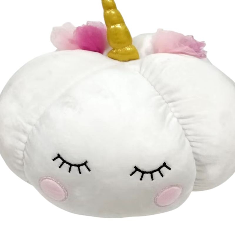 MINISO Boneka Pumpkin Unicorn Lucu | Bantal Tidur Mini Empuk (Preloved)