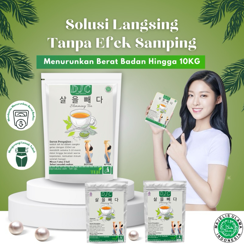 

teh daun jati china teh hijau diet pelangsing badan original teh djc
