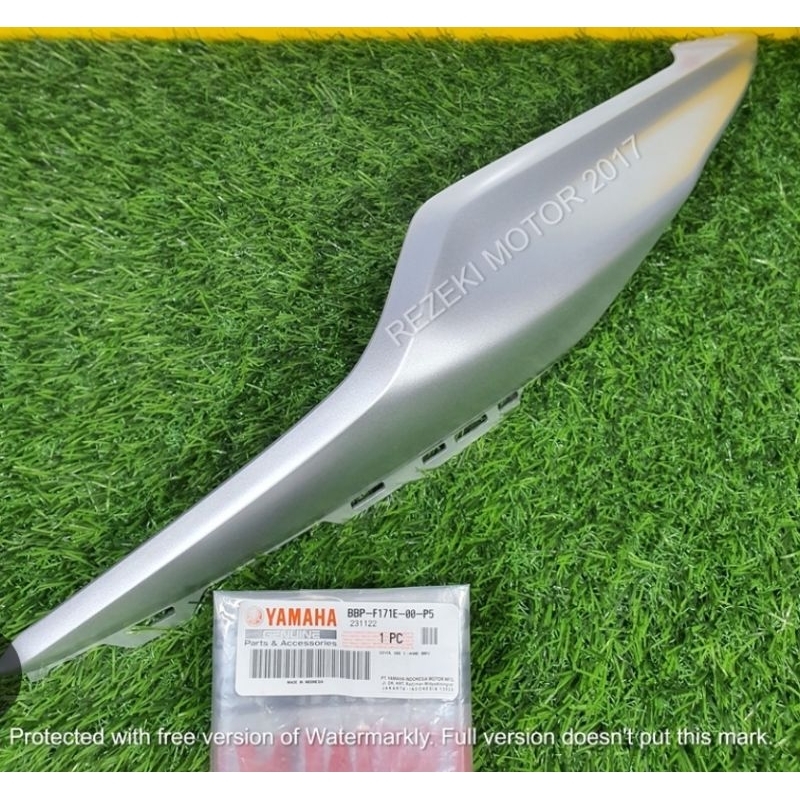 cover body aerox 155 new kiri silver ori yamaha