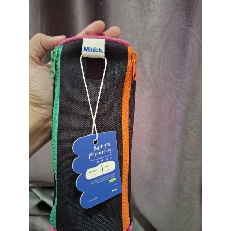 

Pencil Case Triple Zipper by Minich [New With Tag]