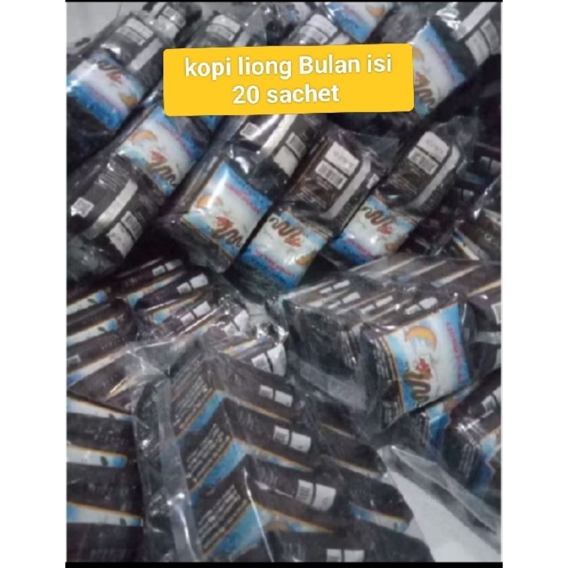 

LIONG Kopi Liong Bulan PLUS GULA 20 Sachet Khas Bogor