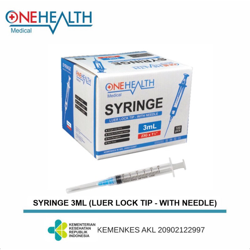 Syringe 3 cc Onehealth