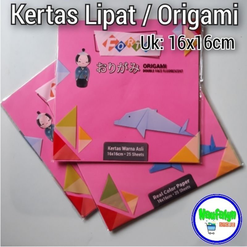

Kertas Lipat Origami Ukuran 16x16cm Isi 25 Lembar
