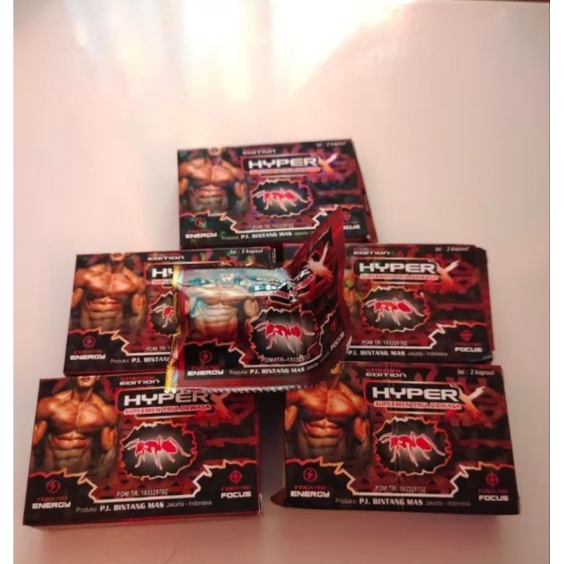 Madu Hyperx Semut Merah Kapsul Kejantanan Pria Obat Kuat Tahan Lama Pria Suplemen Penambah Stamina d
