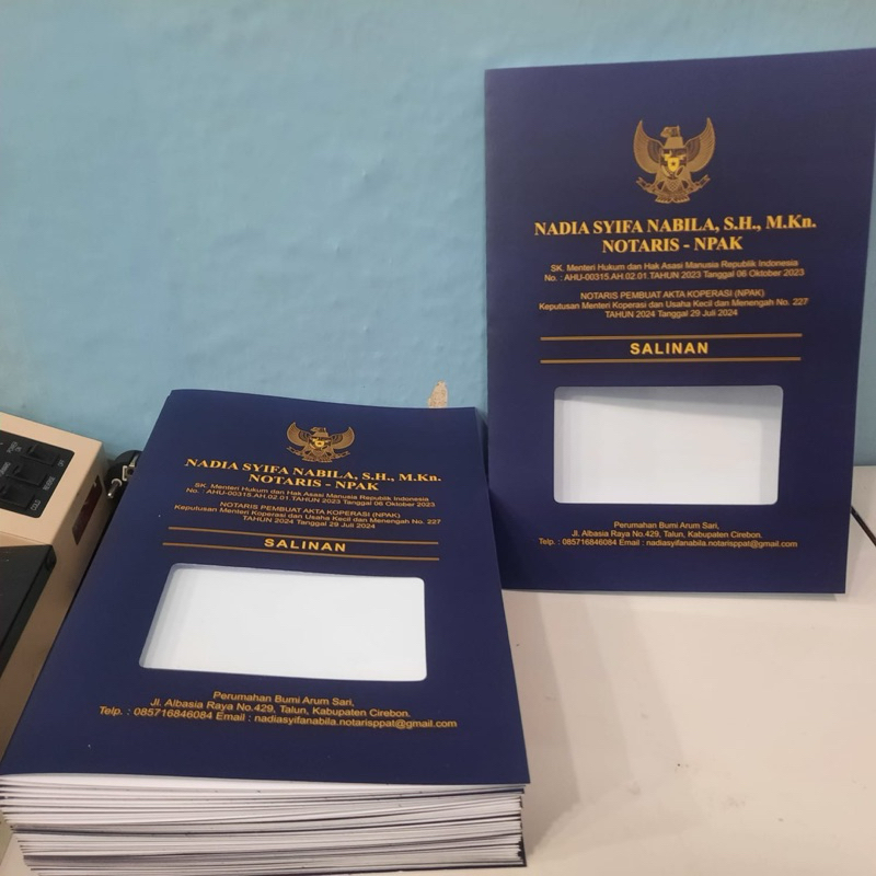 

custom cover notaris