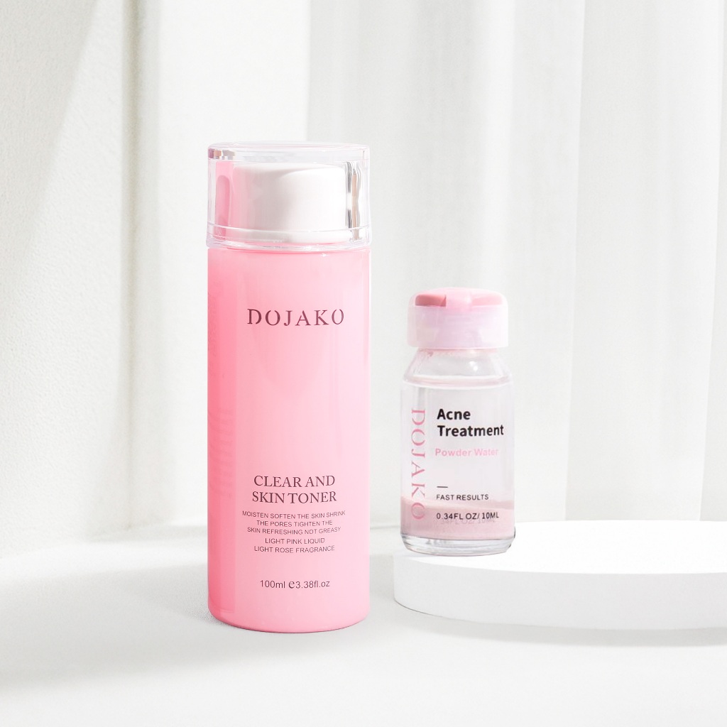 Paket Toner 100ml + Acne Treatment Powder Water Perawatan Obat Totol Jerawat