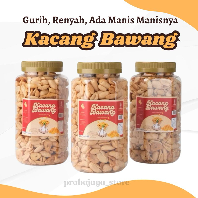 

Kacang Bawang Renyah Gurih Ada Manis Manisnya Premium Ukuran 400 gram