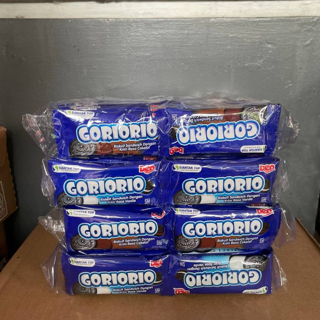 

GORIORIO BISKUIT CREAM VANILLA DAN COKELAT ISI 20 PCS