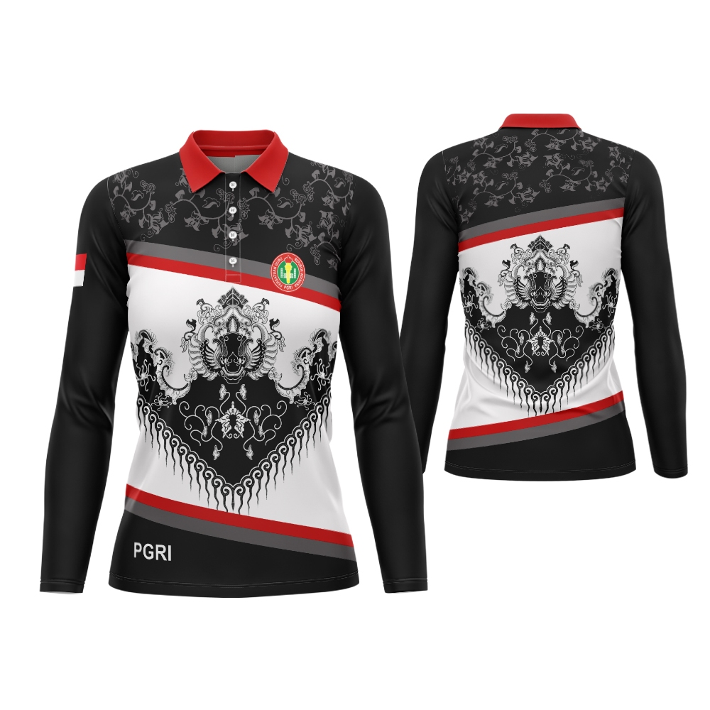 Kaos Wanita PGRI Baju PGRI Jersey PGRI Seragam Guru Baju Olahraga