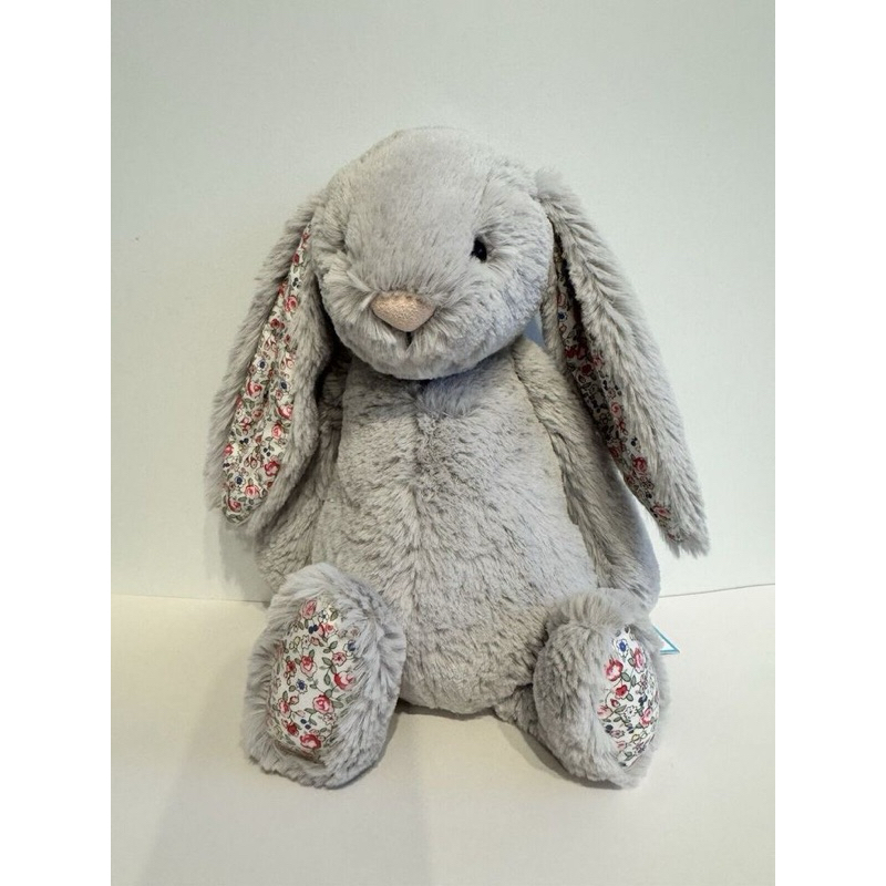 Jellycat Bashful Bunny Blossom Silver Medium Original Jellycat London