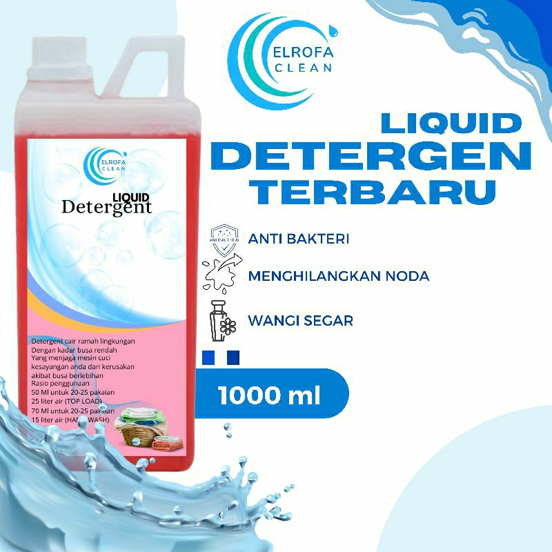 Deterjen cair 1liter/Deterjen Laundry/ Deterjen Liquid