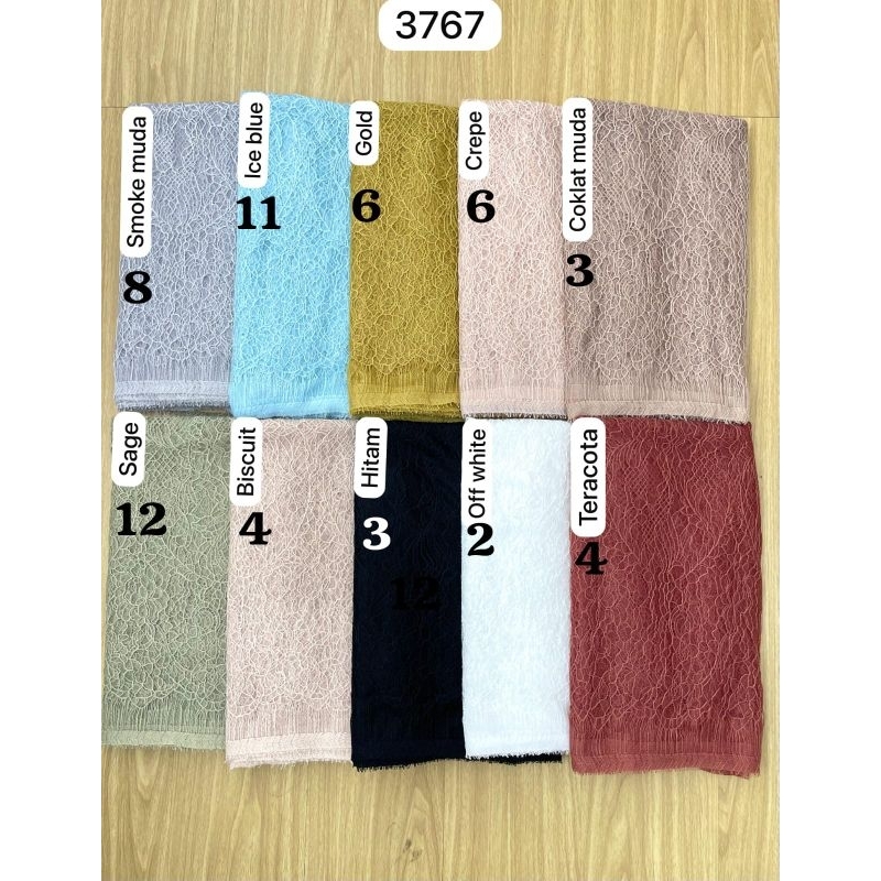 Kain Brokat Chantily Lace Panel Brukat Chantilly Santili