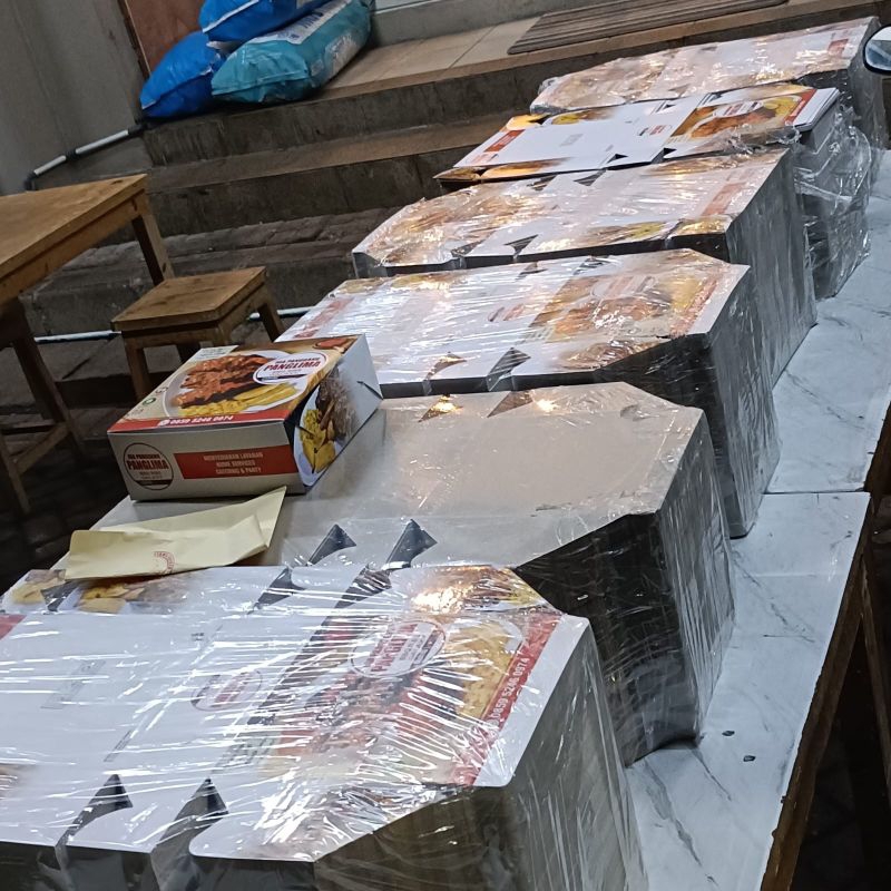 Snack box/ kertas nasi / kemasan / cetak box nasi