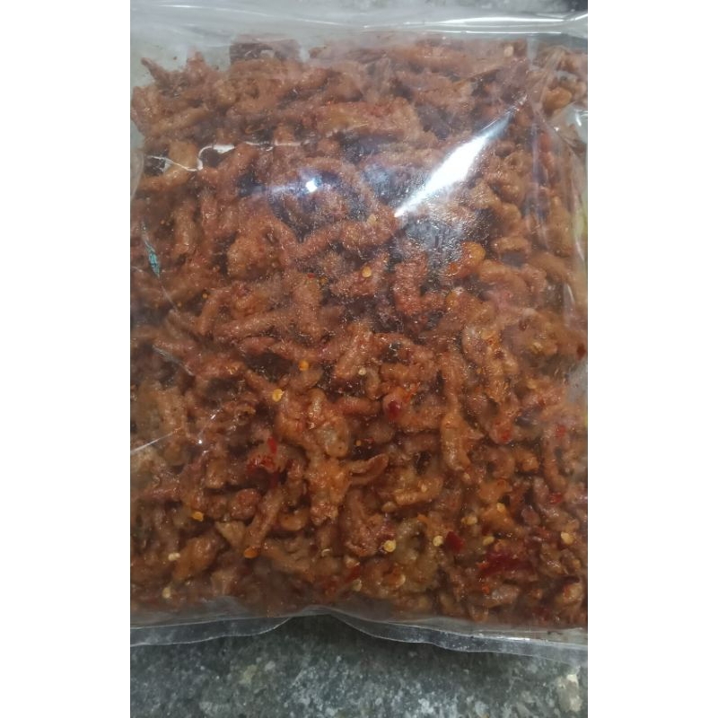 

usus ayam krispi pedas daun jeruk