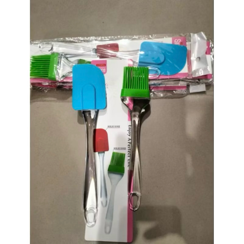 Set Spatula Murah spatula dan kuas kue set bahan silicone silikon import murah