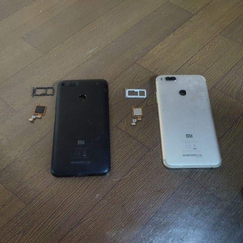 backdor Xiaomi Mi A1 set sidik jari + simtray ORI copotan. baca deskripsi.