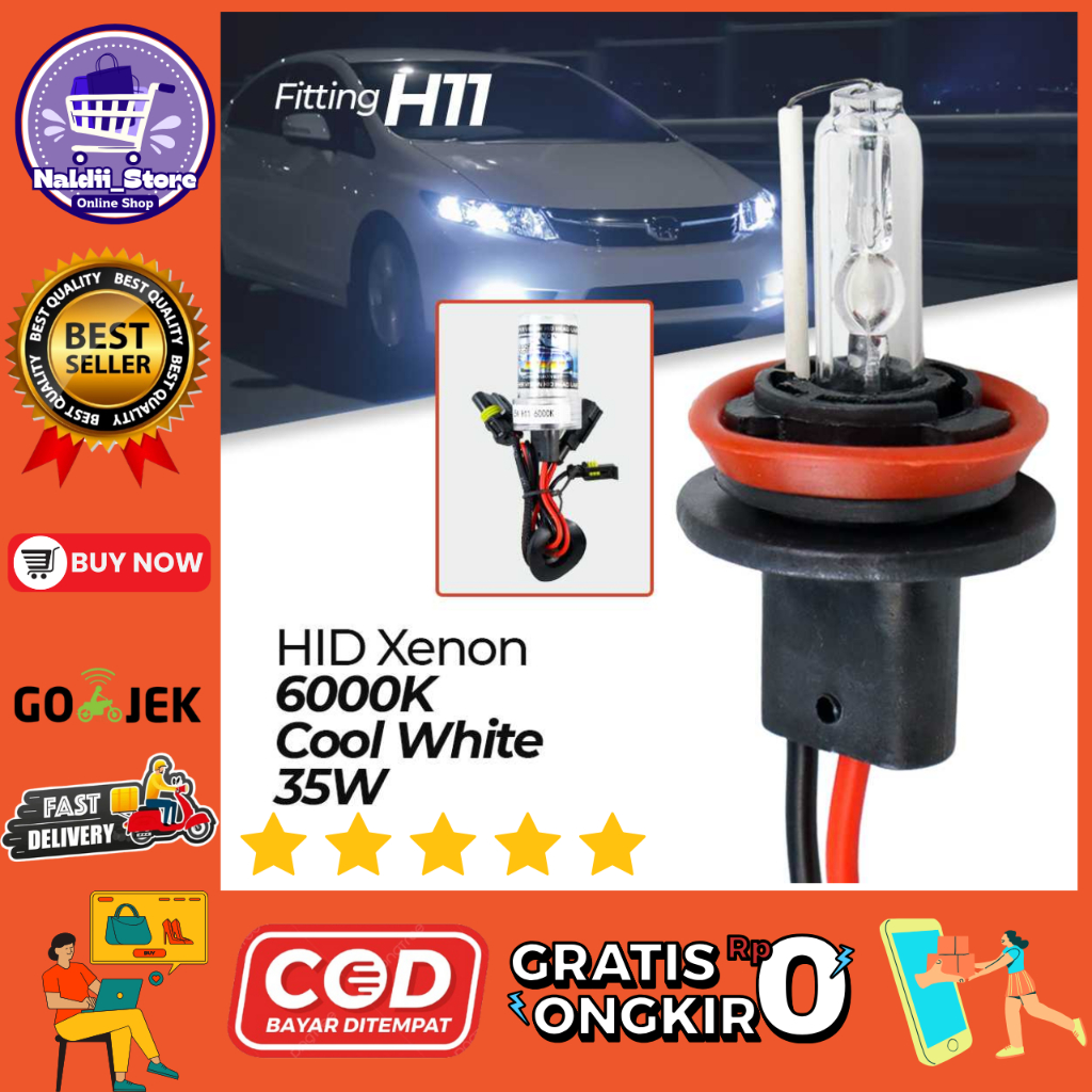 TXVSO8 Lampu Depan Mobil Headlamp HID Xenon H11 Cool White 12V 35W - XG2 / Lampu Depan Mobil Headlam