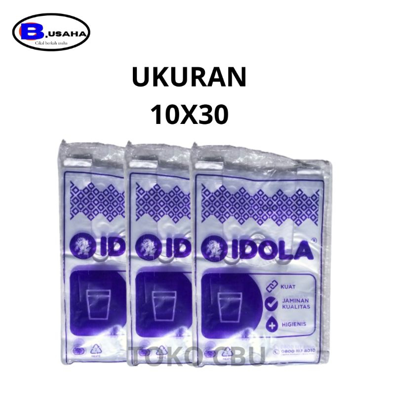 Plastik Cup / Kresek Cup 1 Cup/ Kresek Idola Ukuran 10x30