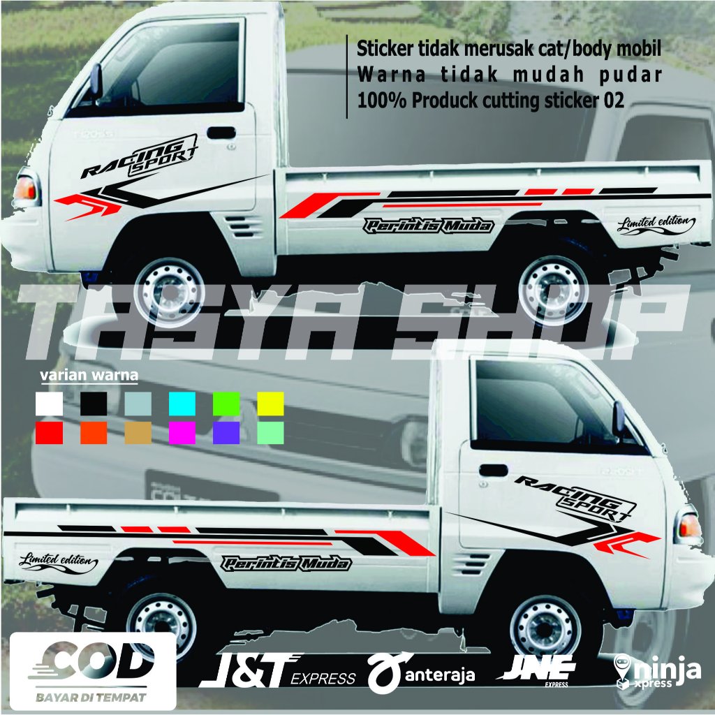stiker mobil pick up coolt t120ss stiker stripping RACING SPORT mobil pick up stiker mobil pick up