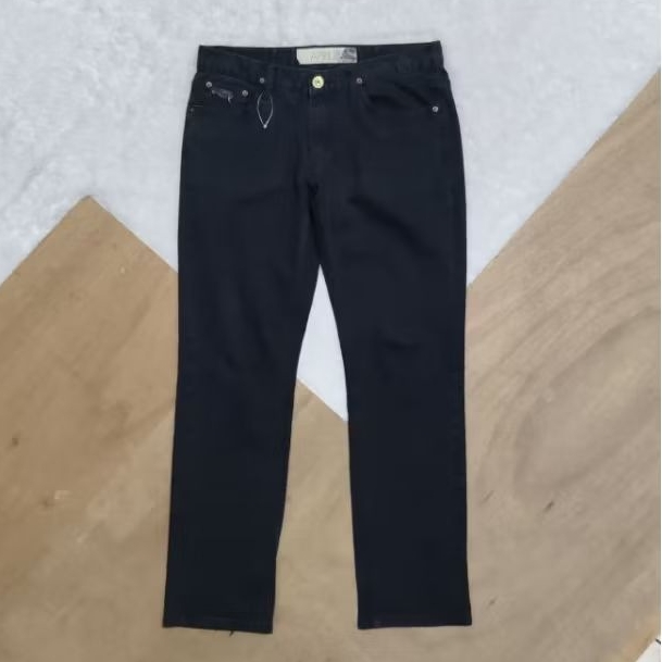 Celana jeans black APRIL 77 Records