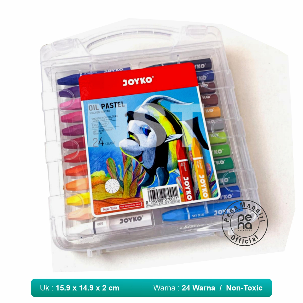 

Crayon 24 Warna Oil Pastels JOYKO Krayon Warna Isi 24