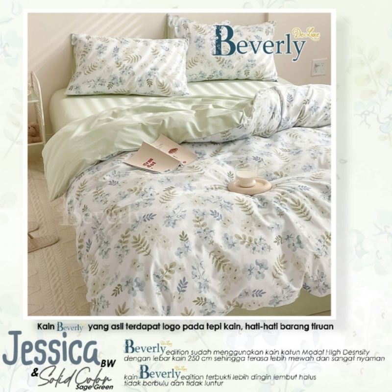 Kain Katun Motif Jessica Bahan Sprei Katun Beverly