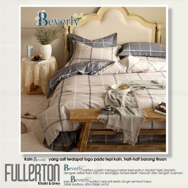 Kain Katun Motif Fullerton Bahan Sprei Katun Beverly