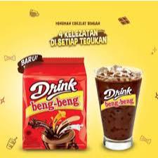 

drink beng beng chocolate 30gr sachet 1renceng isi 10 pcs drink beng beng coklat