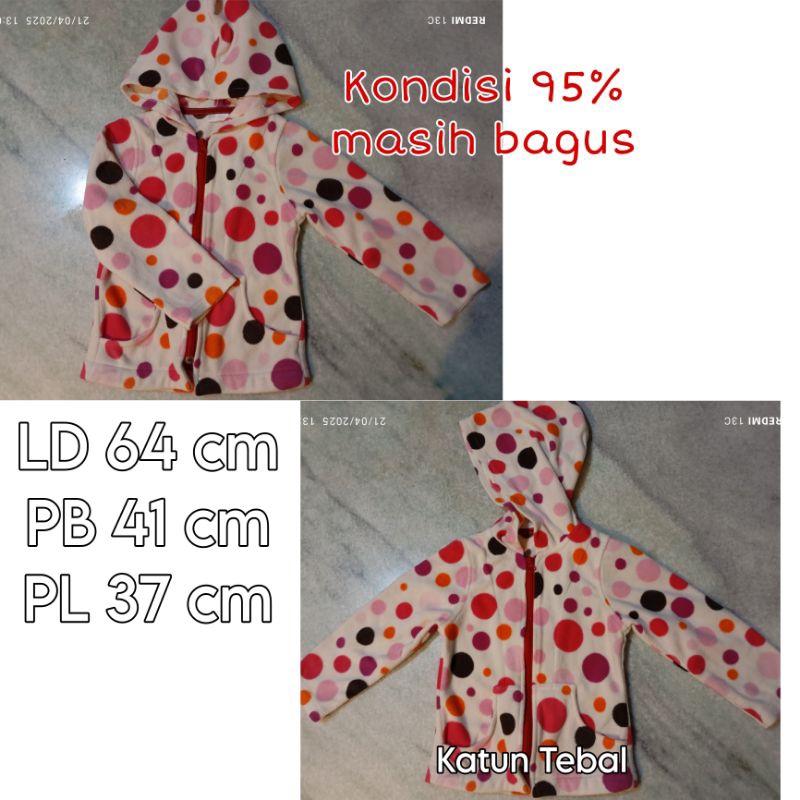 PRELOVE | Jaket Anak Second Polkadot | Usia 3-4 Tahun ~ JKT5