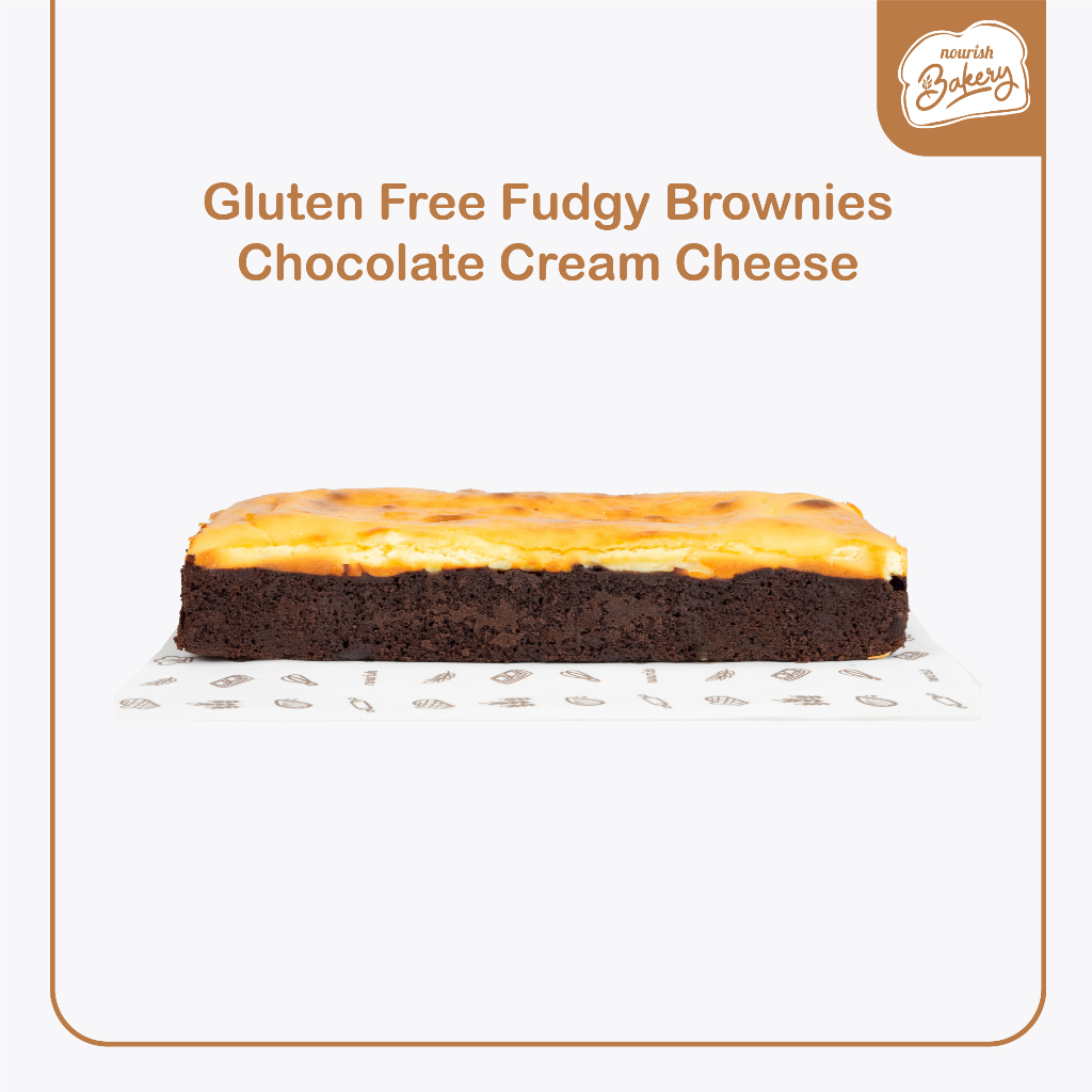 

NOB Gluten Free Fudgy Brownies Chocolate Cream Cheese - Tanpa Gula Rafinasi, Dengan Grass Cream