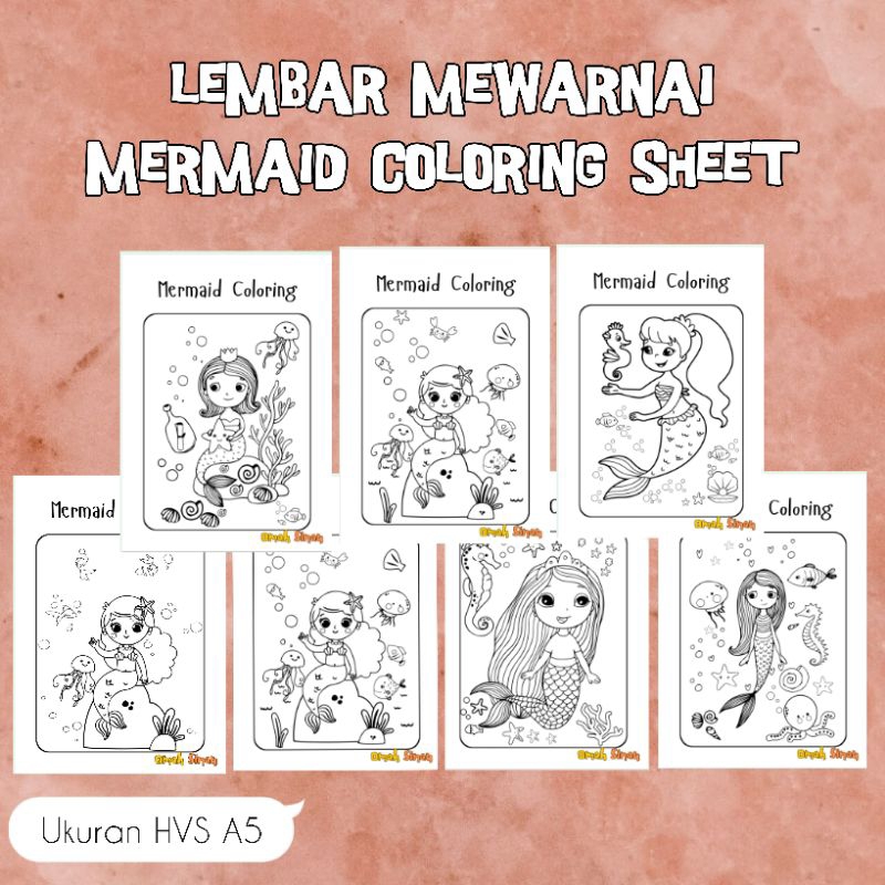 

Lembar Mewarnai Tema Mermaid — Petualangan Bawah Laut yang Penuh Warna