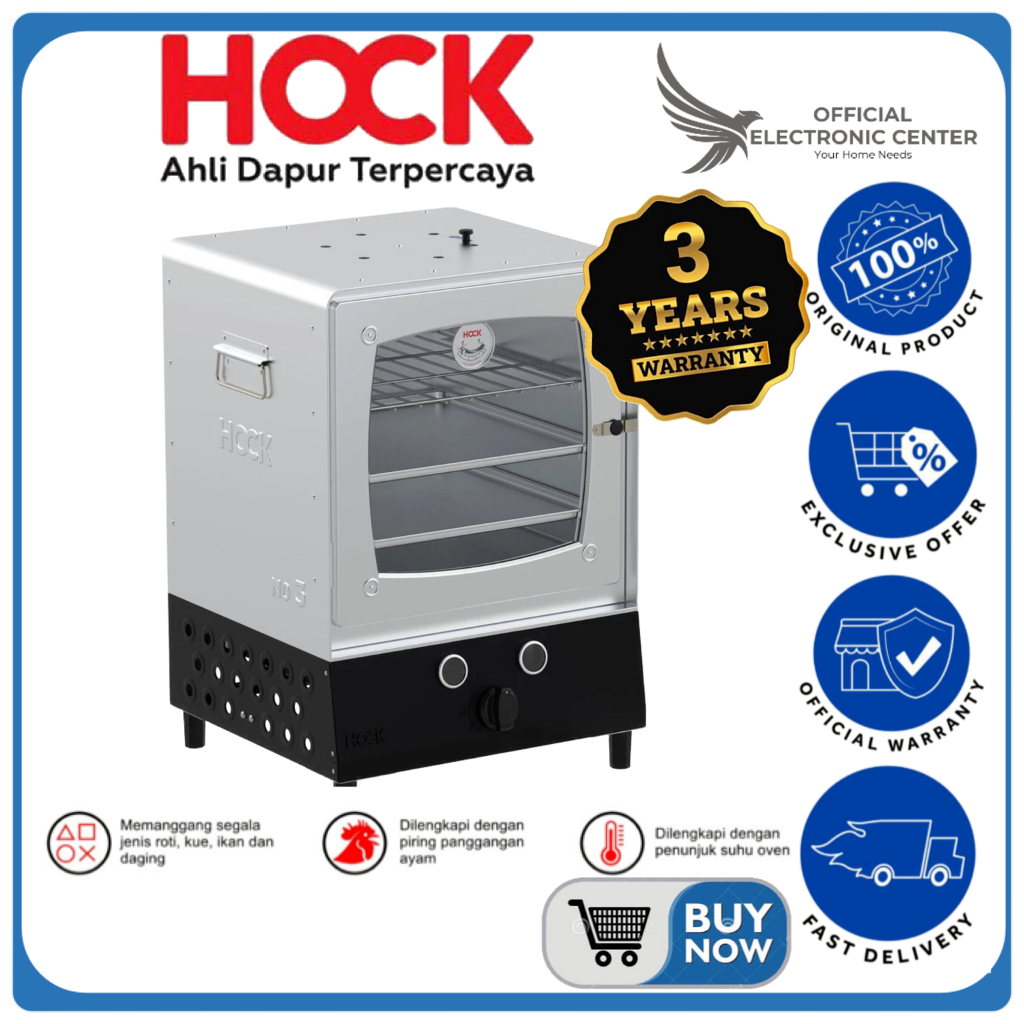 OVEN PORTABLE HOCK HO-GA103 GA103 HO GA103 29 LITER PORTABLE OVEN ALUMINIUM PORTABLE OVEN GAS HOCK